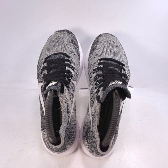 Nike Free RN Flyknit Athletic Training Shoe Womens Size 7 880844-003 Gray Black - Picture 4 of 10